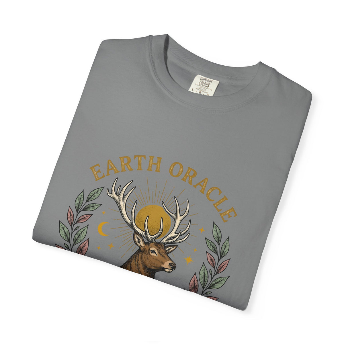 Stag Sunrise T-Shirt Boho Chic Outdoors Gift Women Tribal T-Shirt Deer T-Shirt Bohemian Fan Primitive T-Shirt Wilderness Graphic Retro Toadstools