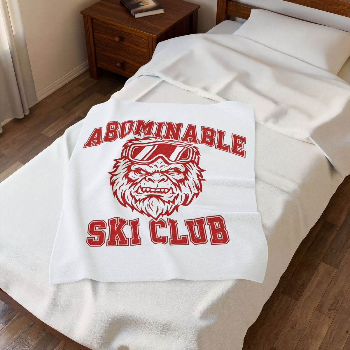Abominable Snowman Face Blanket Christmas Cold Gift Women Strong Blanket Yeti Blanket Xmas Fan Vintage Blanket Frosty Graphic Antique Snow Goggles