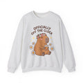 Capybara Coffee Sweatshirt Nurses Animal Gift Women Cute Sweatshirt Coffee Sweatshirt Nurse Enthusiast Adorable Sweatshirt Wildlife Graphic Cartoon Daisies