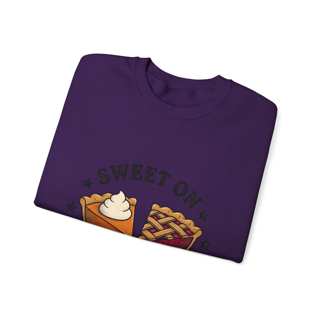 Pie Pieces Sweatshirt Desserts Seasonal Gift Women Retro Sweatshirt Pie Slices Sweatshirt Pastry Fan Vintage Sweatshirt Holiday Graphic Sketch Sparkles Sweatshirt