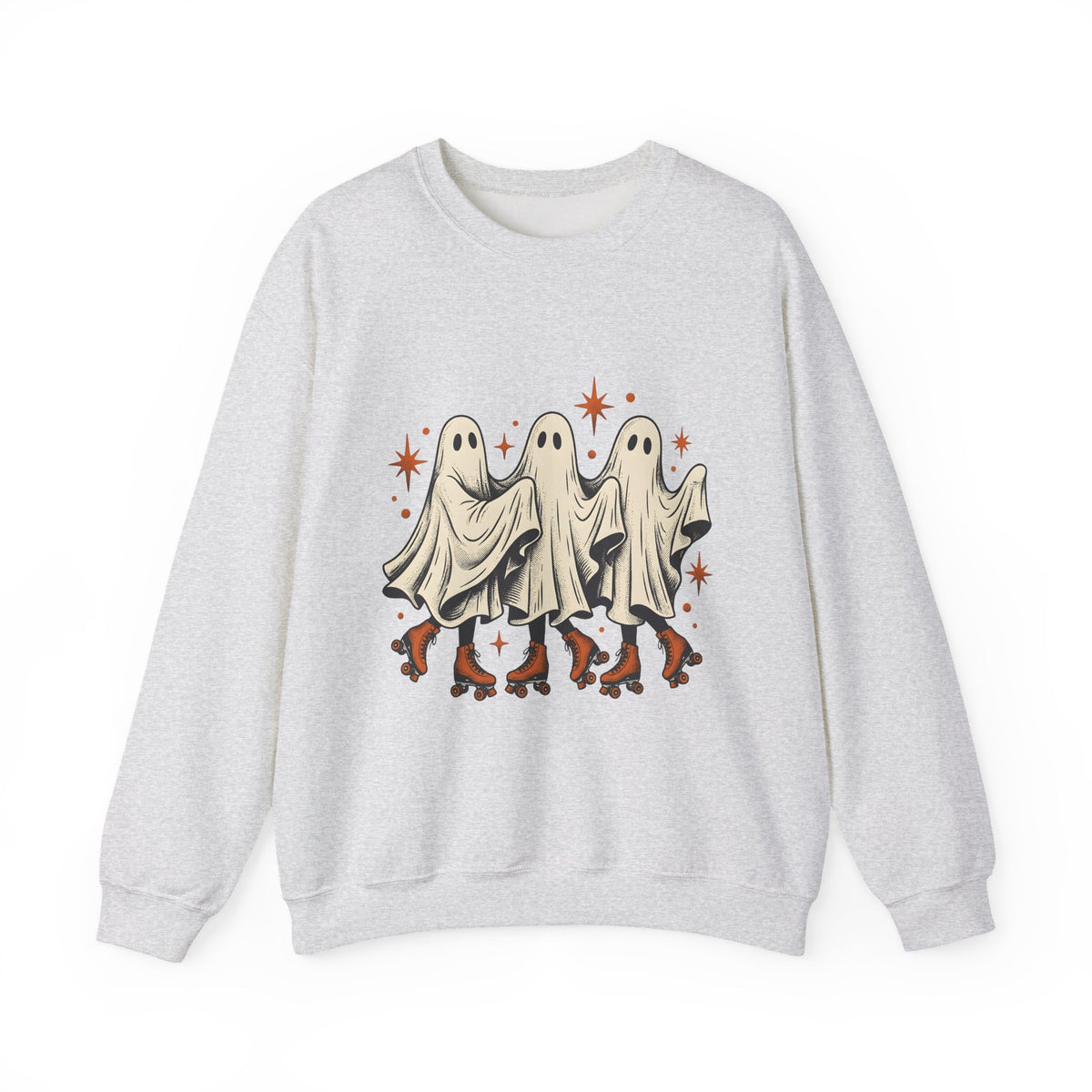 Apparition Skate Sweatshirt Halloween Rollerblade Gift Women Hand Drawn Sweatshirt Skateboard Sweatshirt Spooky Fan Hand Drawn Sweatshirt Inline Skate Graphic