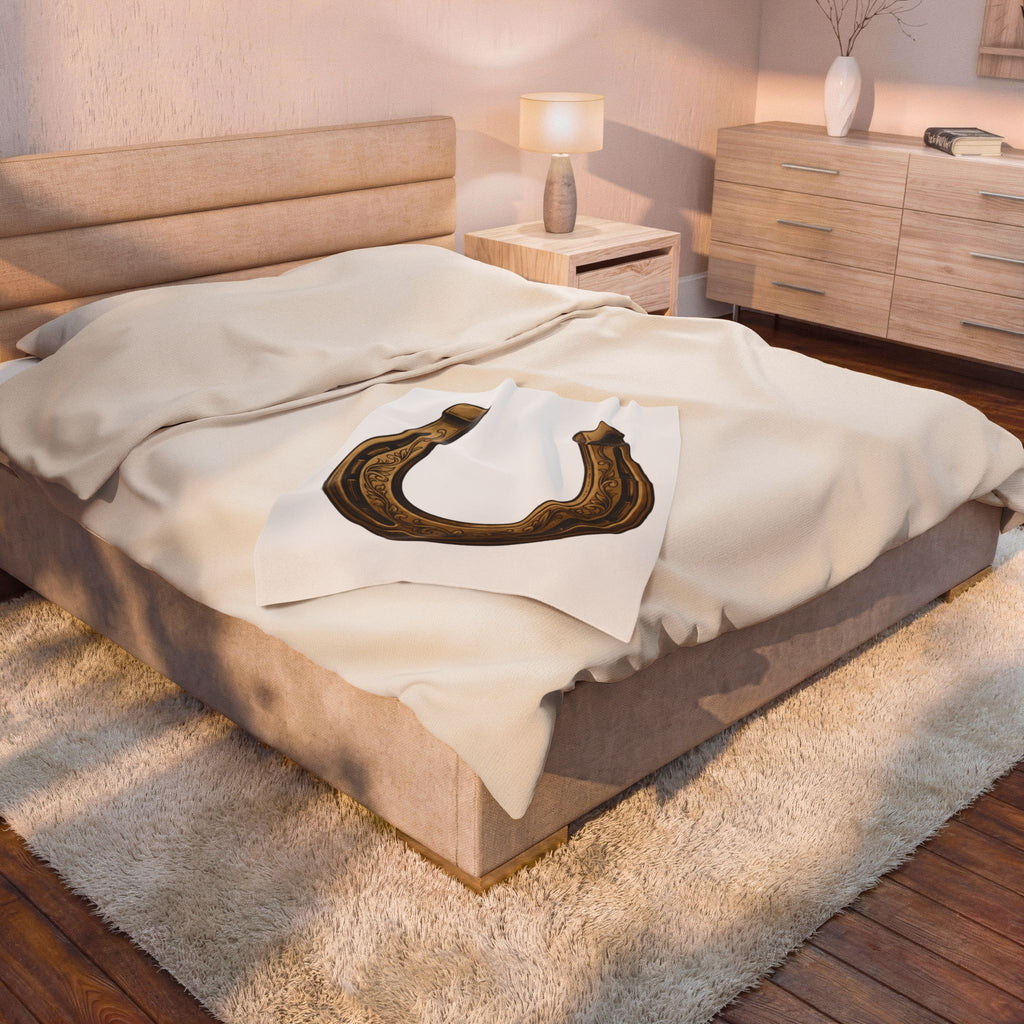 Horseshoe Blanket Cowgirl Farm Gift Women Cowboy Blanket Shoe Blanket Rodeo Fan Western Blanket Ranch Graphic Retro Flower Blanket