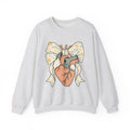 Realistic Heart Sweatshirt Nurses Medicine Gift Women Flower Sweatshirt Heart Sweatshirt Nurse Enthusiast Floral Sweatshirt Medical Graphic Classic Knot Sweatshirt