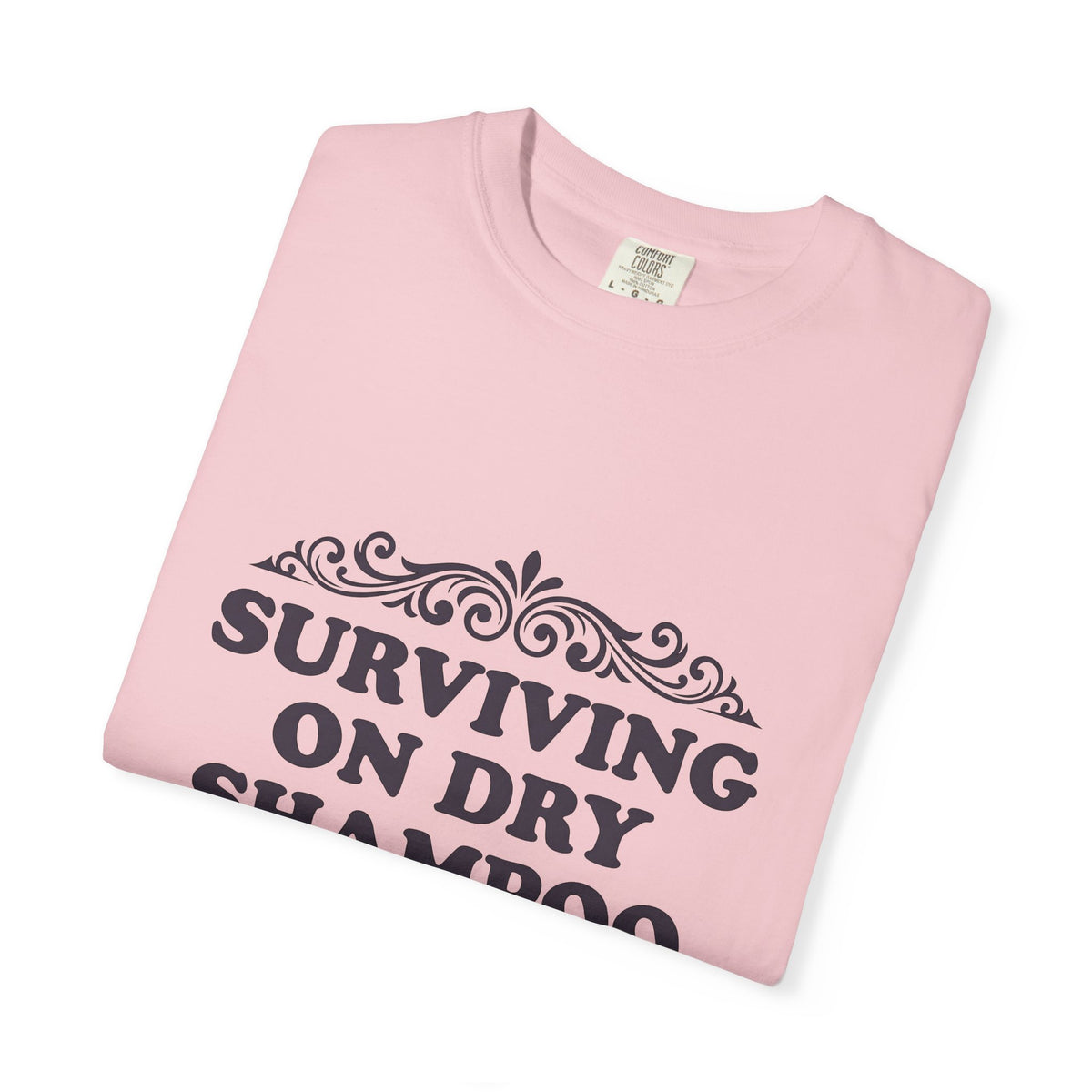 Flourish Design T-Shirt Moms Comedy Gift Women Cartoon T-Shirt Floral T-Shirt Motherhood Fan Comic T-Shirt Humor Graphic Retro Twirl T-Shirt