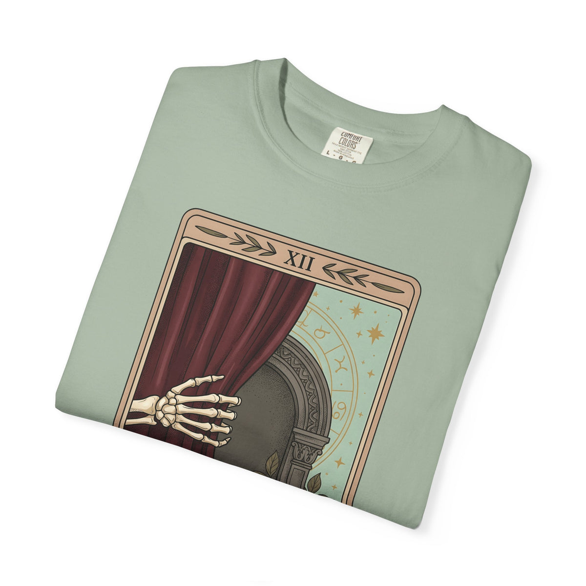 Skeleton Hand Tarot T-Shirt Boho Chic Gothic Gift Women Mystical T-Shirt Tarot Card T-Shirt Bohemian Fan Occult Graphic T-Shirt Dark Illustration