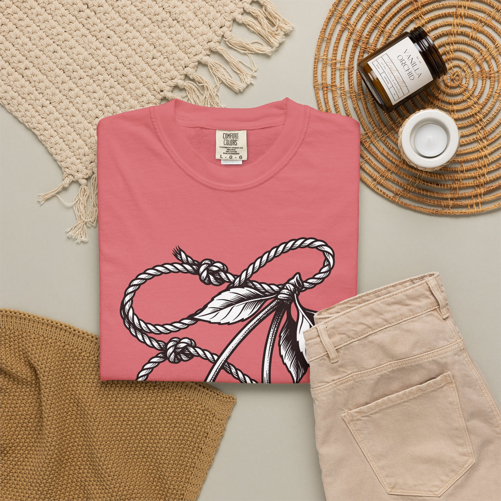 Cherry Vine T-Shirt Cowgirl Ranch Gift Women Retro T-Shirt Grapevine T-Shirt Rodeo Fan Vintage T-Shirt Farmhouse Graphic Sketch Foliage T-Shirt