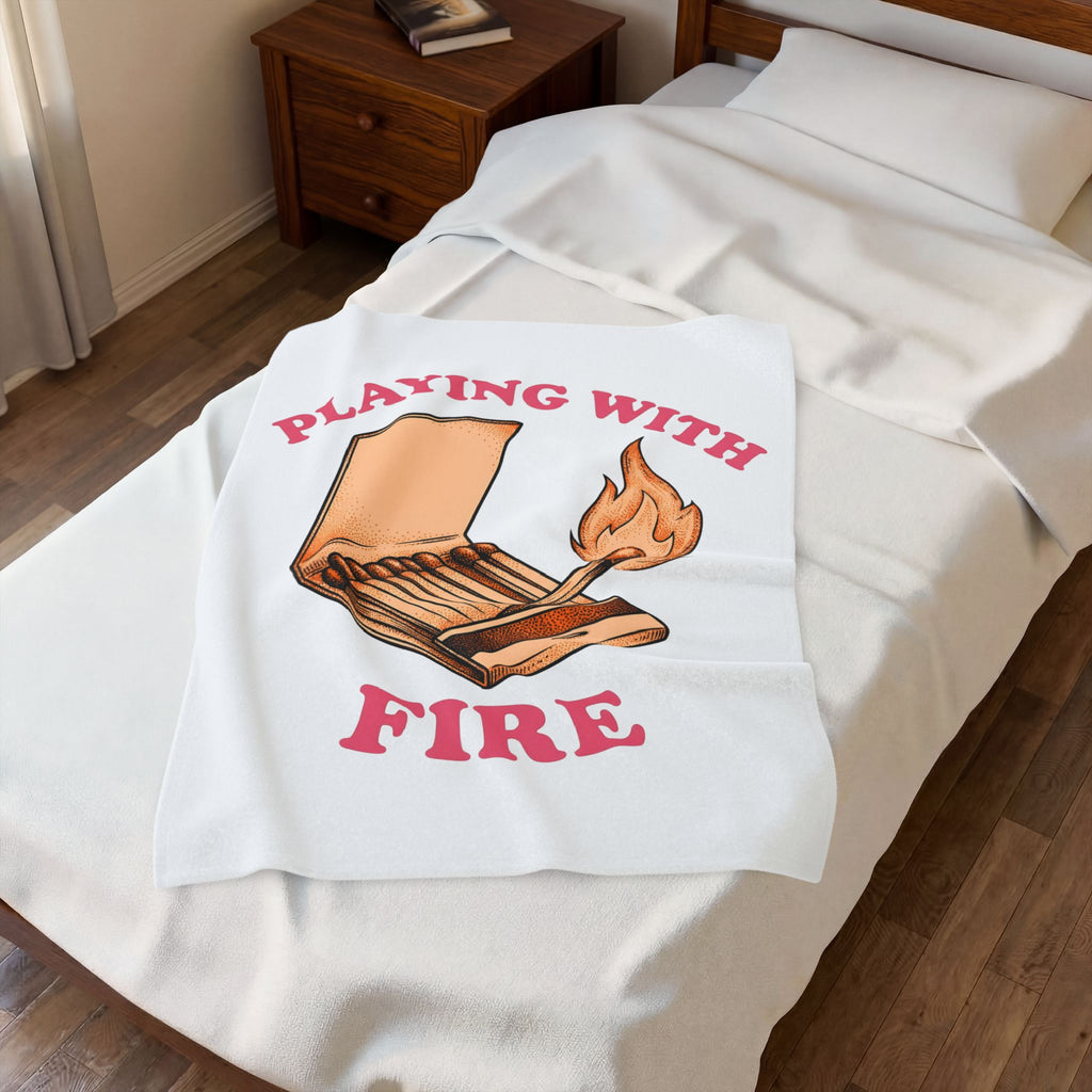 Matchbox Blaze Blanket Cowgirl Country Gift Women Distressed Blanket Lighter Blanket Rodeo Fan Vintage Blanket Rural Graphic Sketch Spark Blanket