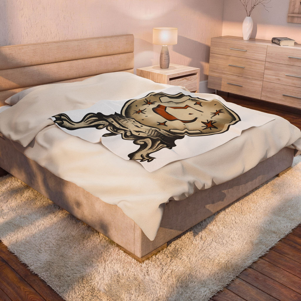Clairvoyance Sphere Blanket Halloween Magic Gift Women Classic Blanket Crystal Ball Blanket Horror Fan Vintage Blanket Magical Graphic Line Art