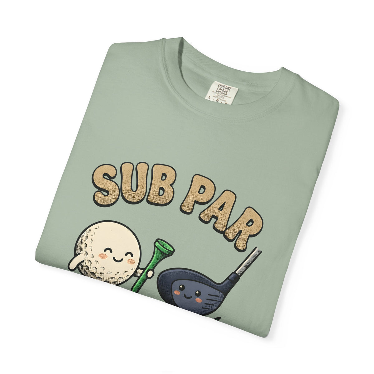 Golf Ball Club T-Shirt Golf Humor Gift Women Cartoon T-Shirt Golf Club T-Shirt Golfer Fan Comic T-Shirt Funny Graphic Retro Grass T-Shirt