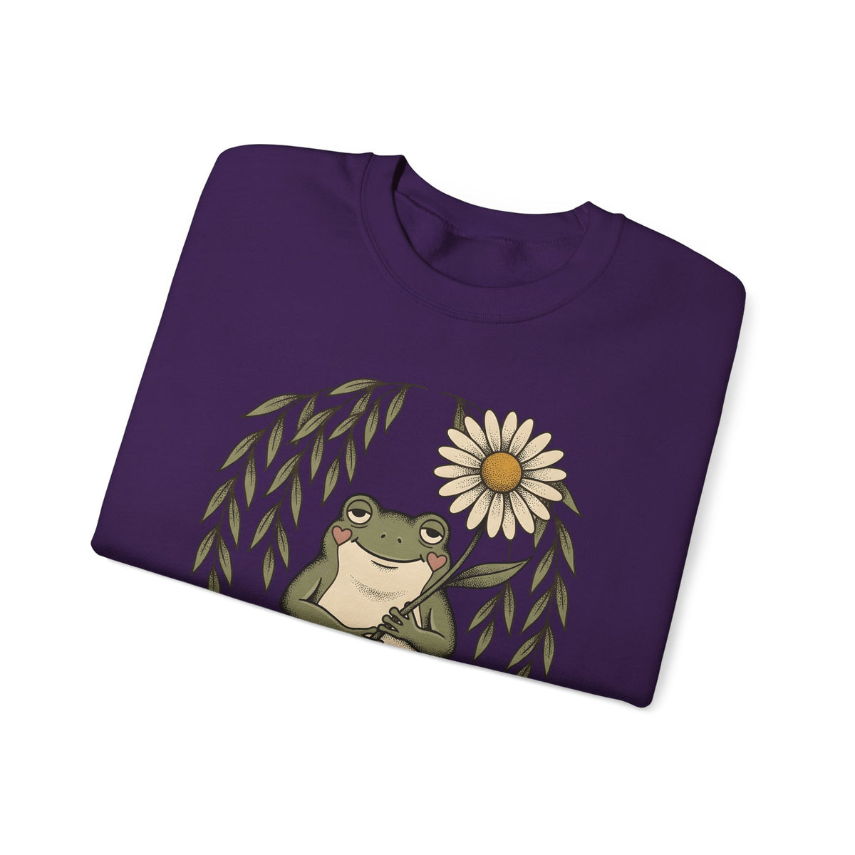 Frog Flower Cute Animal Gift Boho Toad T Sweatshirt