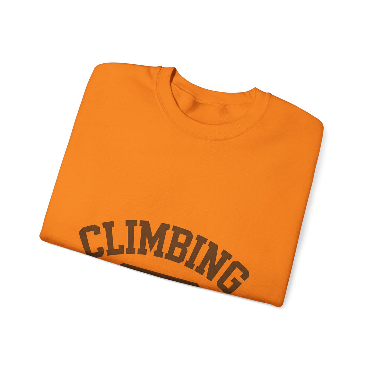 Climbing Text Sweatshirt Climbing Fitness Gift Women Bold Sweatshirt Boulder Sweatshirt Climber Enthusiast Graphic Sweatshirt Workout Graphic Retro Arched