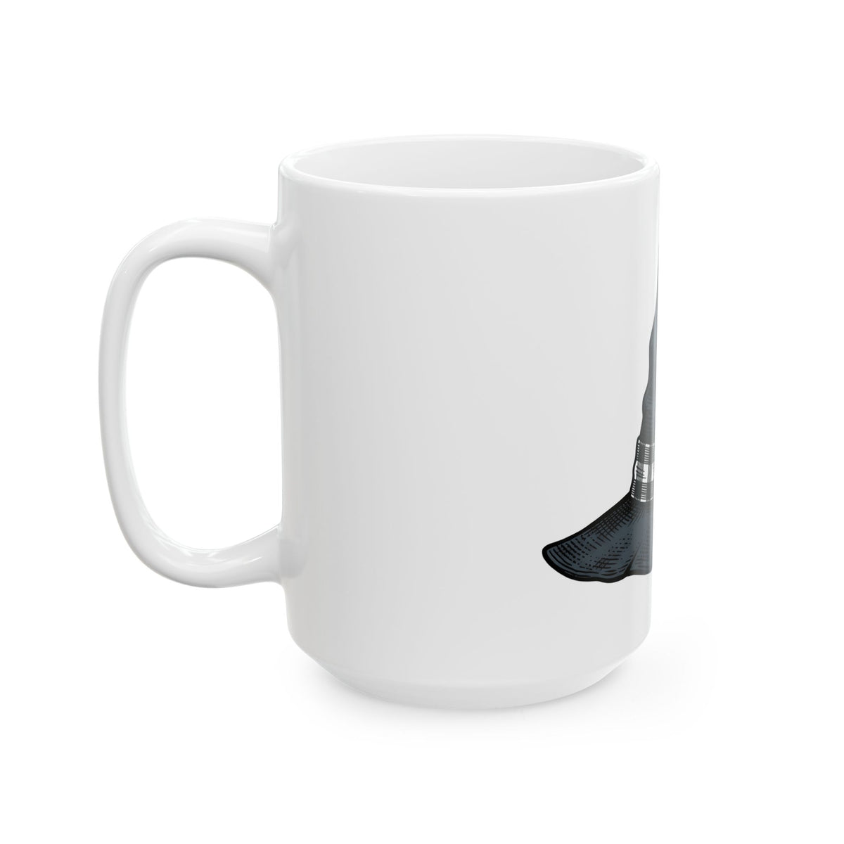 Witch Hat Mug Halloween Sorcery Gift Women Cartoon Mug Wizard Hat Mug Halloween Fan Comic Mug Magic Graphic Silhouette Gingham Bow