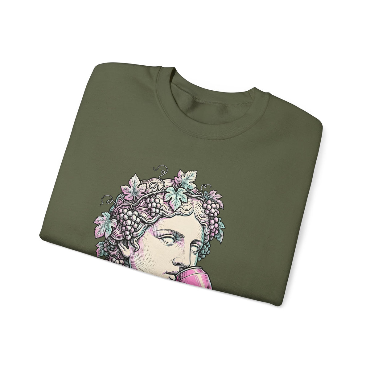 Classical Statue Sweatshirt Greek Art Trend Gift Women Cartoon Sweatshirt Sculpture Sweatshirt Art Fan Comic Sweatshirt Fashion Graphic Hand Drawn Beverage Can