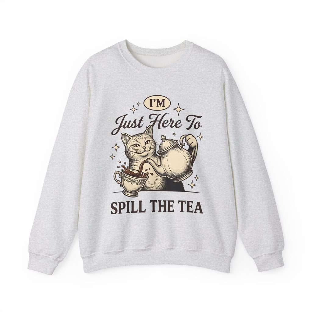 Feline Teapot Sweatshirt Cat Drink Gift Women Classic Sweatshirt Teapot T-Sh