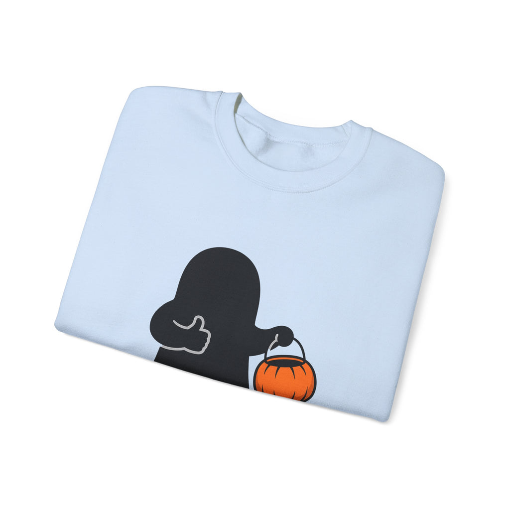 Ghost Halloween Satire Gift Specter Horror Fan Spooky Parody Plain Halloween Sweatshirt