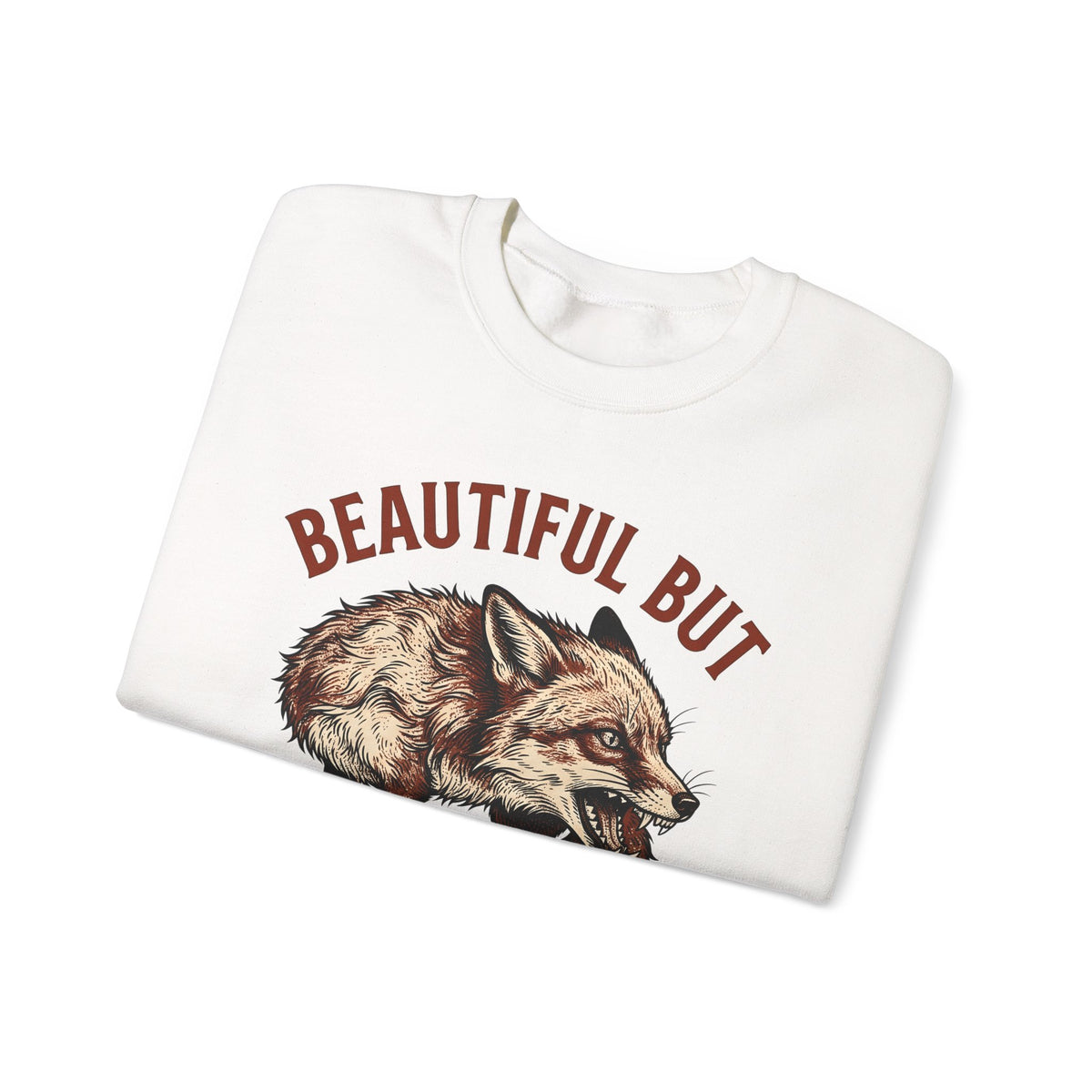 Mad Fox Sweatshirt Funny Pet Gift Women Retro Sweatshirt Fox Sweatshirt Humor Fan Vintage Sweatshirt Animal Graphic Sketch Lettering Sweatshirt