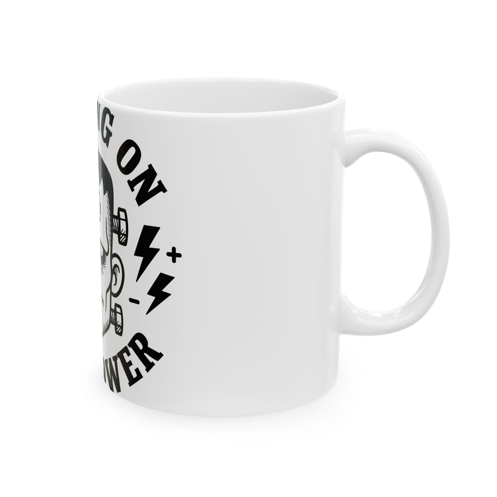 Frankenstein Figure Mug Halloween Gag Gift Women Caricature Mug Monster Mug Horror Fan Spooky Mug Prank Graphic Hand Drawn Energy
