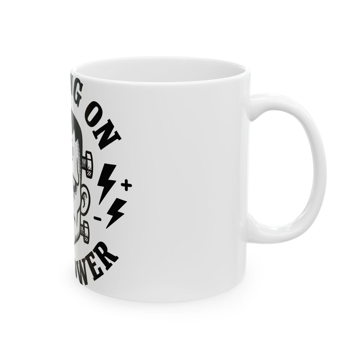 Frankenstein Figure Mug Halloween Gag Gift Women Caricature Mug Monster Mug Horror Fan Spooky Mug Prank Graphic Hand Drawn Energy
