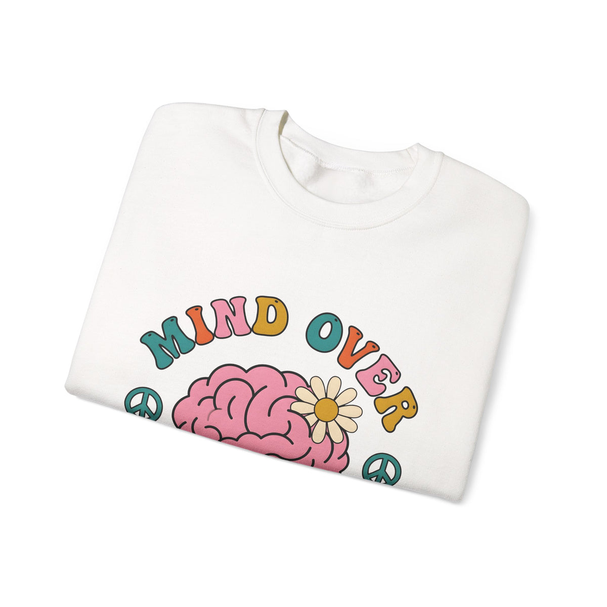 Brain Flower Sweatshirt Teacher Mental Health Gift Women Groovy Sweatshirt Mind Bloom Sweatshirt Educator Enthusiast Psychedelic Sweatshirt Wellness Graphic