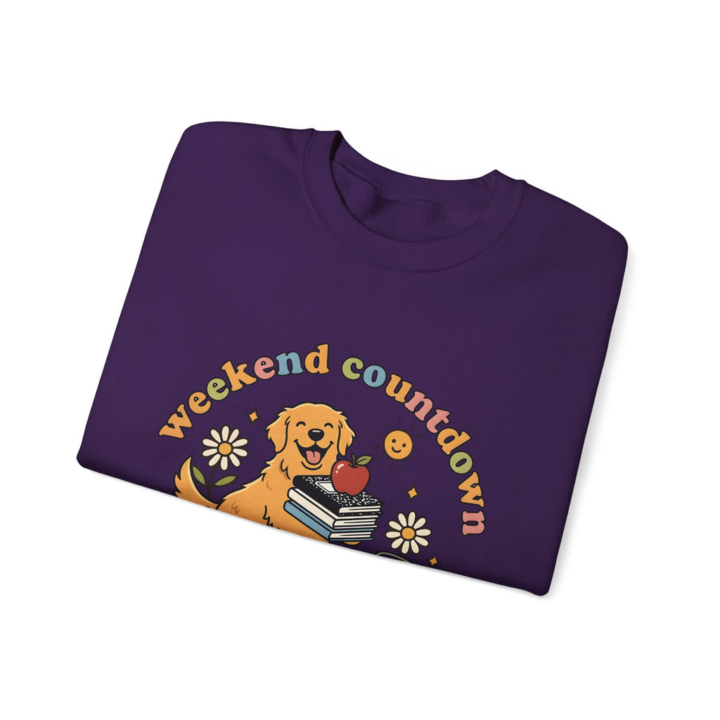 Golden Retriever Sweatshirt Teachers Education Gift Women Hand Drawn Sweatshirt Retriever Sweatshirt Educator Enthusiast Teacher Sweatshirt Learning Graphic