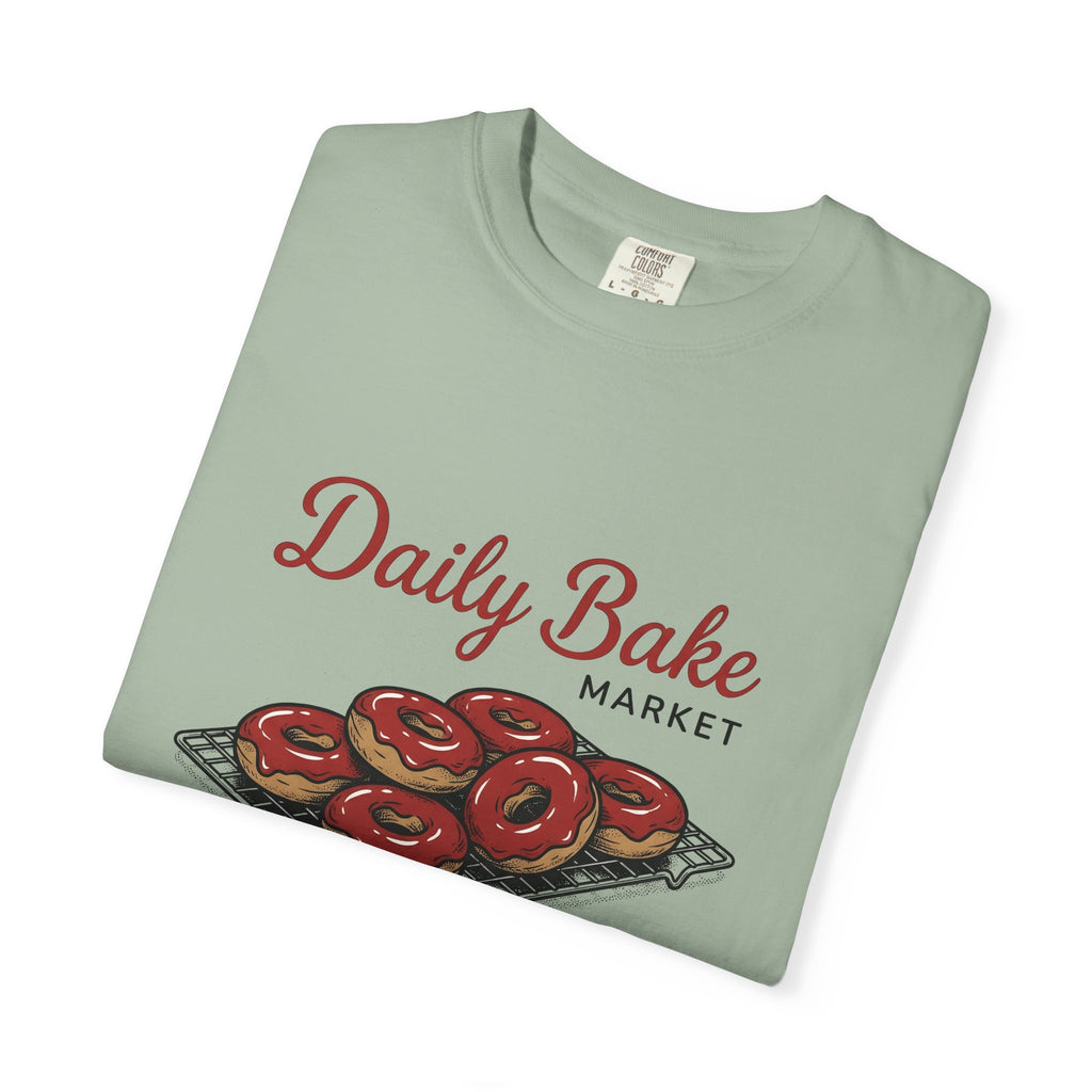 Doughnut Pile Desserts Pastry Gift Retro Donut Sweets Fan Vintage Bakery Sketch Wire Rack T-Shirt