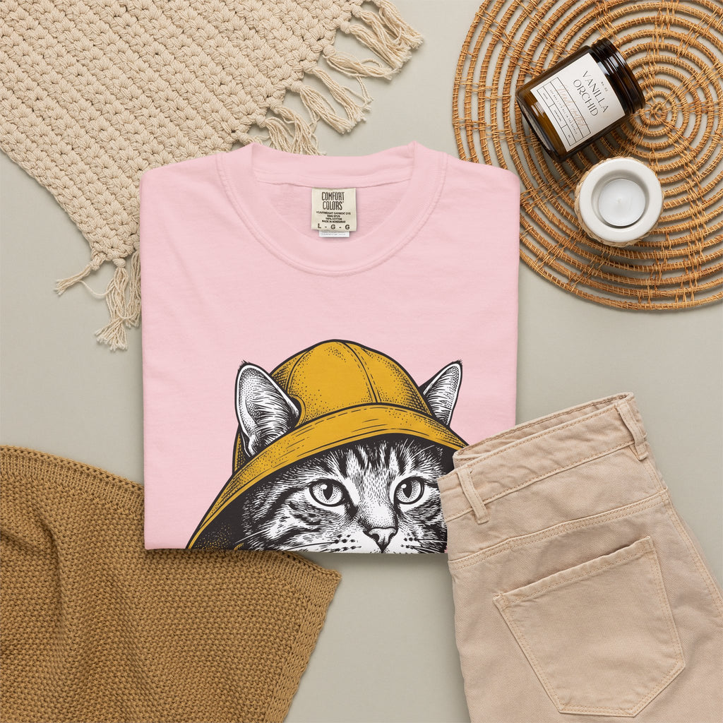 Orange Cat T-Shirt Cat Pets Gift Women Retro T-Shirt Kitty T-Shirt Feline Fan Cat Graphic Vintage T-Shirt Sketch Jacket T-Shirt