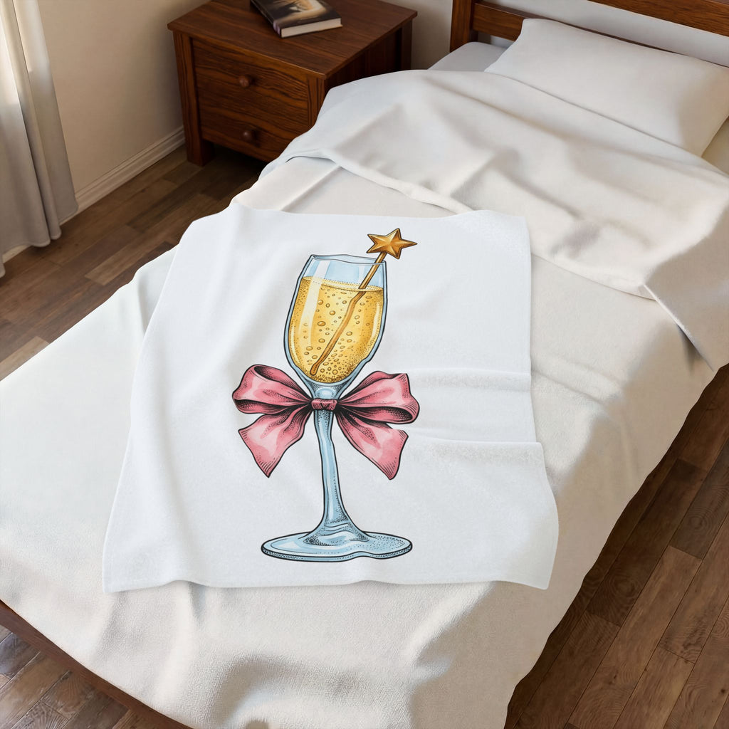 Flute Glass Holiday Occasion Gift Minimalist Glassware Christmas Fan Simple Celebration Blanket