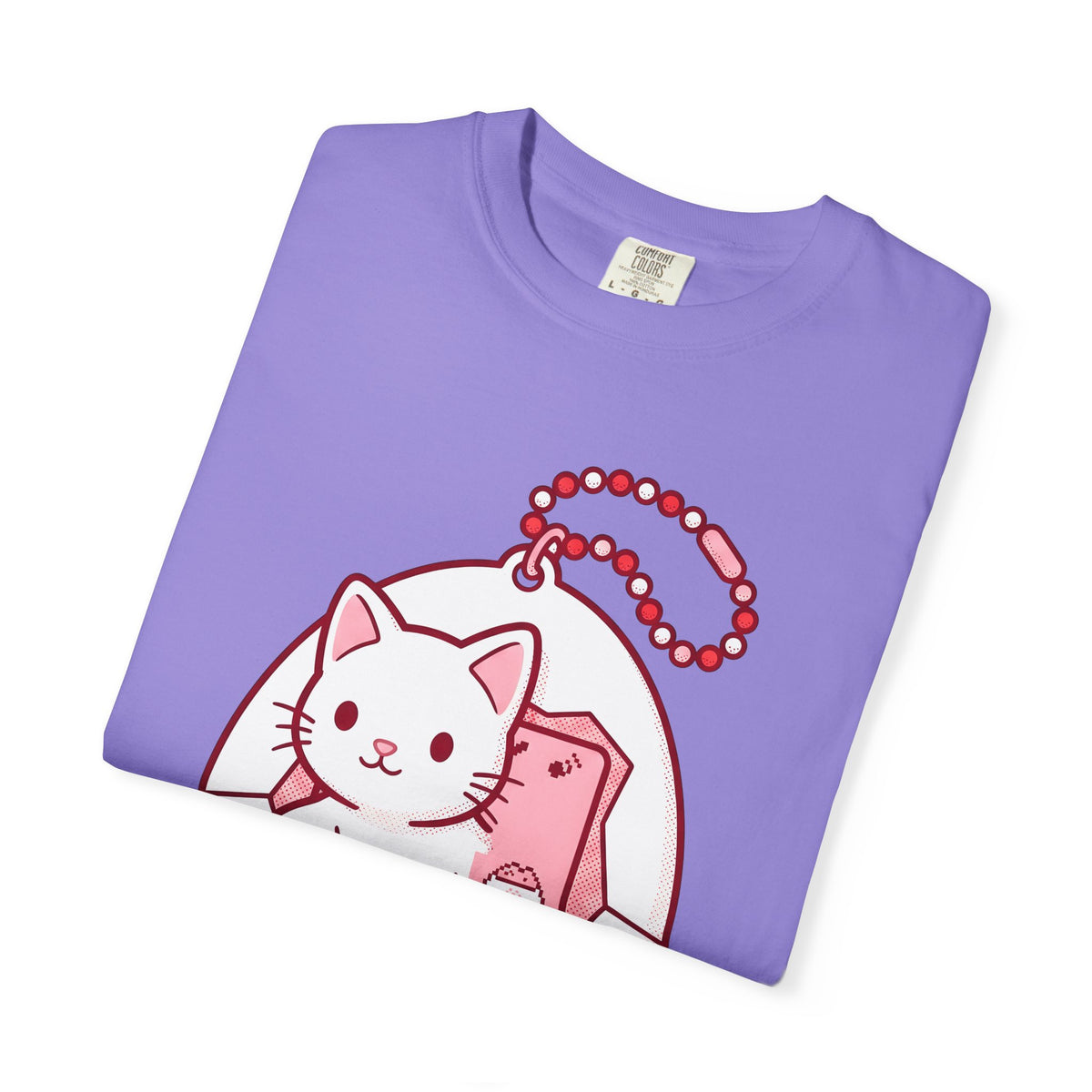 Kitten Virtual Toy T-Shirt Cat Video Games Gift Women Cute T-Shirt Digital Pet T-Shirt Cat Fan Kawaii T-Shirt Gamer Graphic Vintage Charm T-Shirt