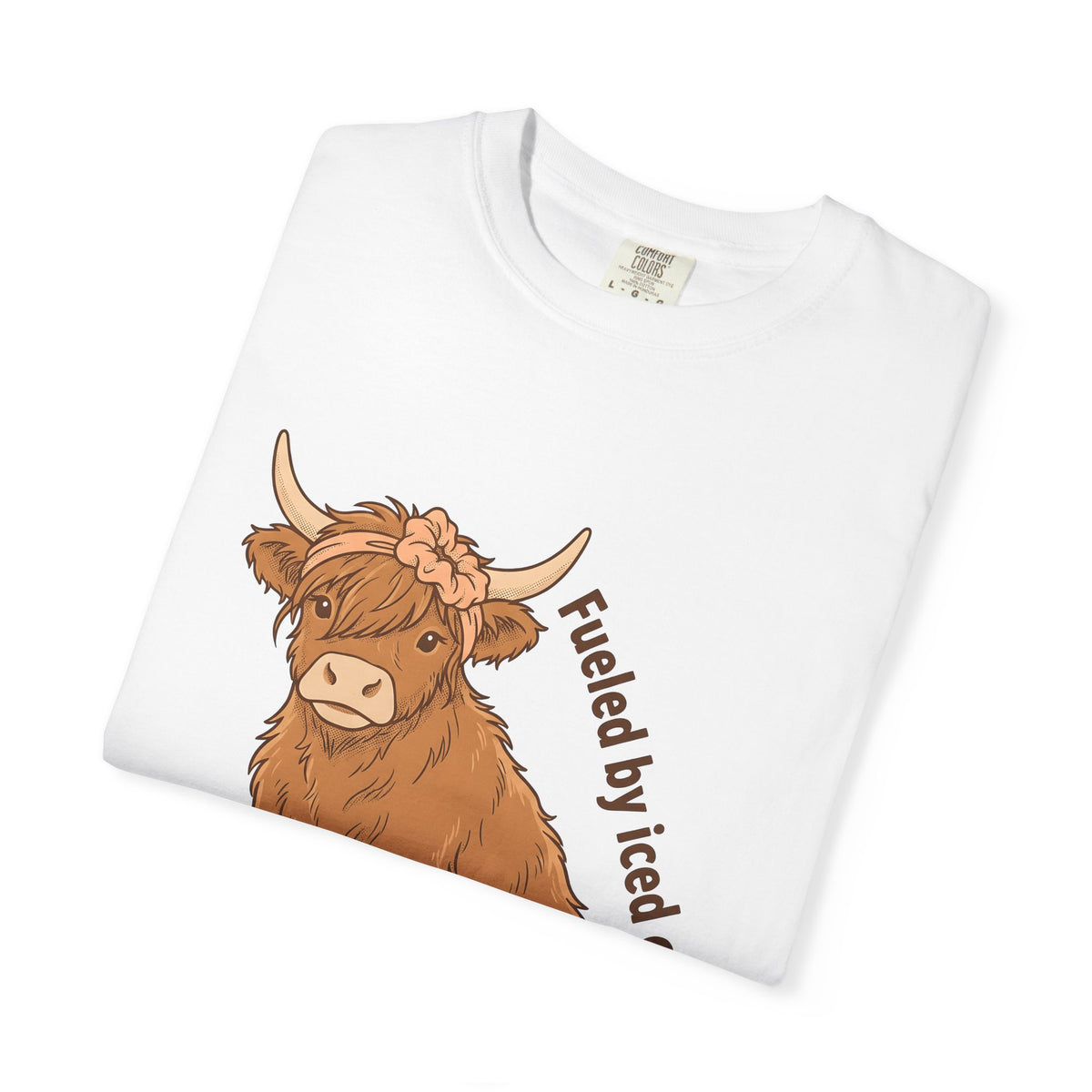 Highland Bull T-Shirt Moms Espresso Gift Women Adorable T-Shirt Highland Cattle T-Shirt Motherhood Fan Cute T-Shirt Coffee Graphic Retro Hair Tie
