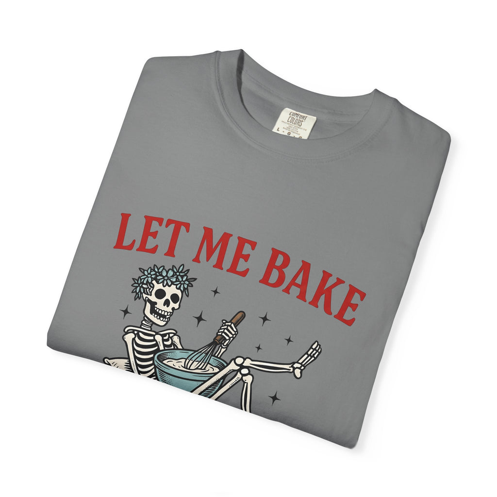 Skeleton Chef T-Shirt Funny Desserts Gift Women Pop Art T-Shirt Skeleton T-Shirt Humor Fan Comic T-Shirt Pastry Graphic Old School Mixing Bowl