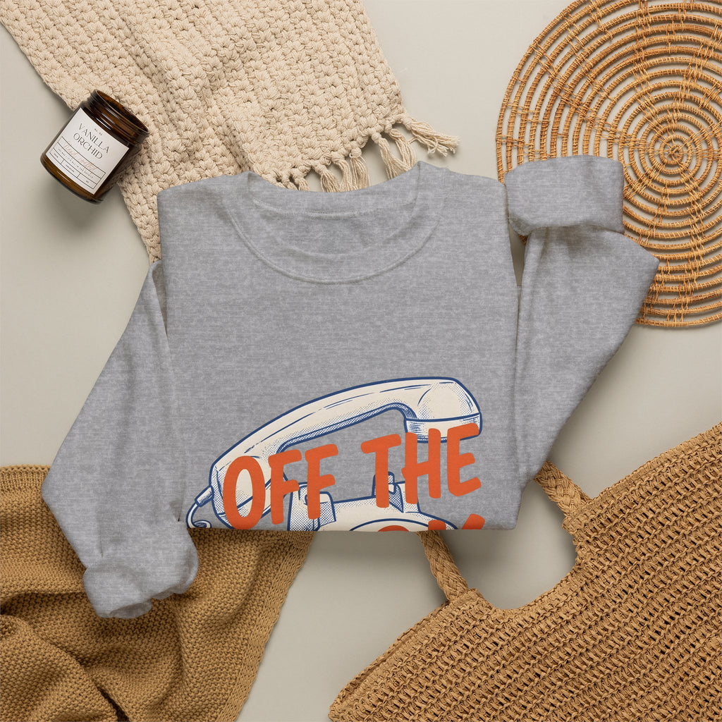 Vintage Telephone Sweatshirt Funny Comedy Gift Women Retro Sweatshirt Old Phone Sweatshirt Humor Fan Vintage Style Sweatshirt Comedy Graphic Throwback Thick