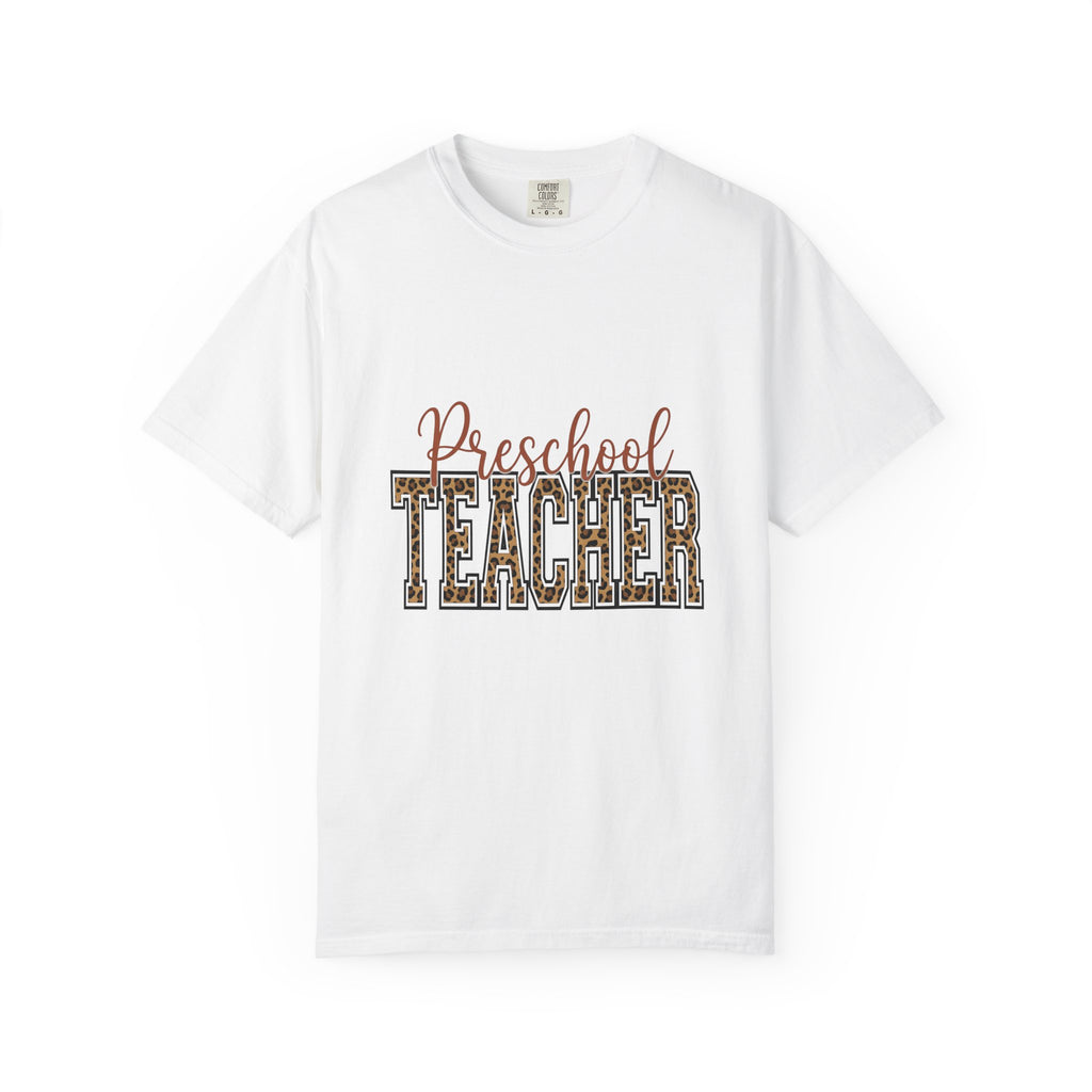 Cheetah Print Teacher T-Shirt Teacher Wildlife Gift Women Vibrant T-Shirt Educator T-Shirt Teacher Enthusiast Colorful T-Shirt Animal Graphic