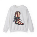 Western Boot America 4Th Of July Cowboy Gift Rustic Boot Patriot Fan Cowboy Old Sweatshirt