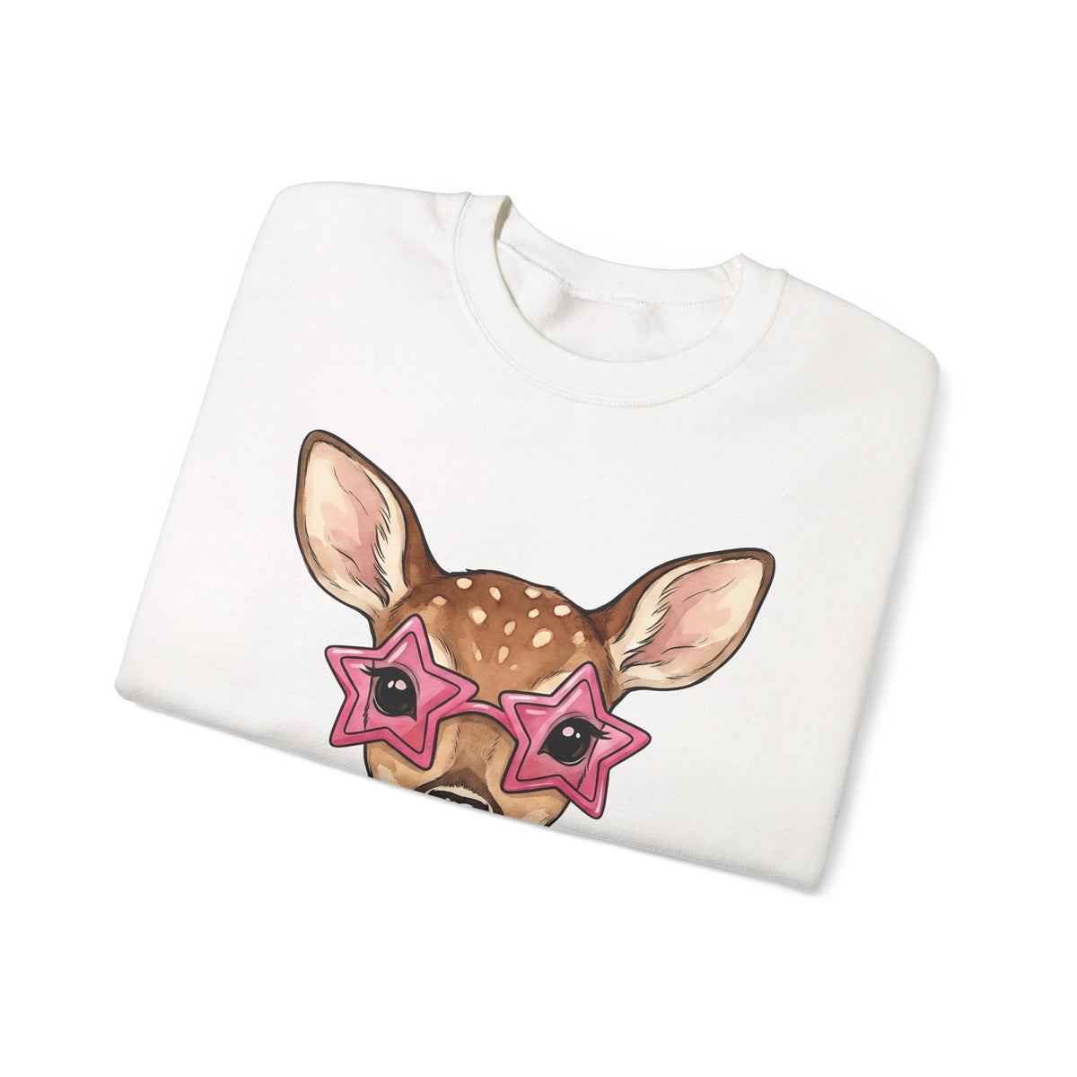 Buck Sweatshirt Moms Creature Gift Women Ink Sweatshirt Deer Sweatshirt Mother Fan Tattoo Sweatshirt Beast Graphic Fantasy Petals Sweatshirt