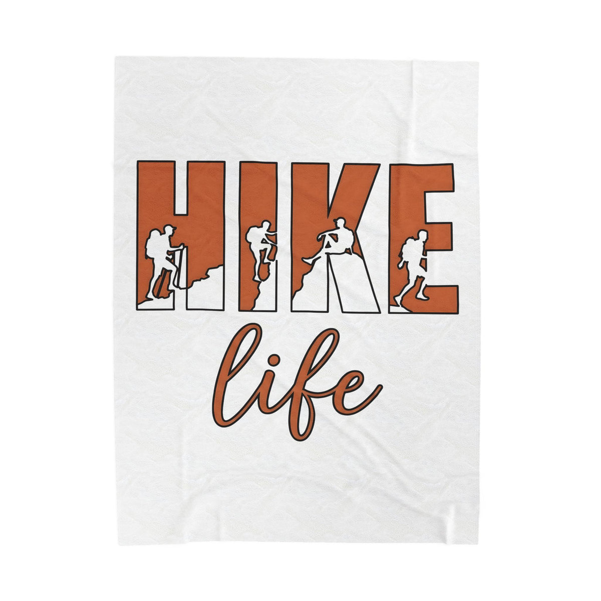 Backpacker Print Blanket Hiking Exploration Gift Women Striking Blanket Traveler Blanket Trekker Enthusiast Artistic Blanket Adventure Graphic