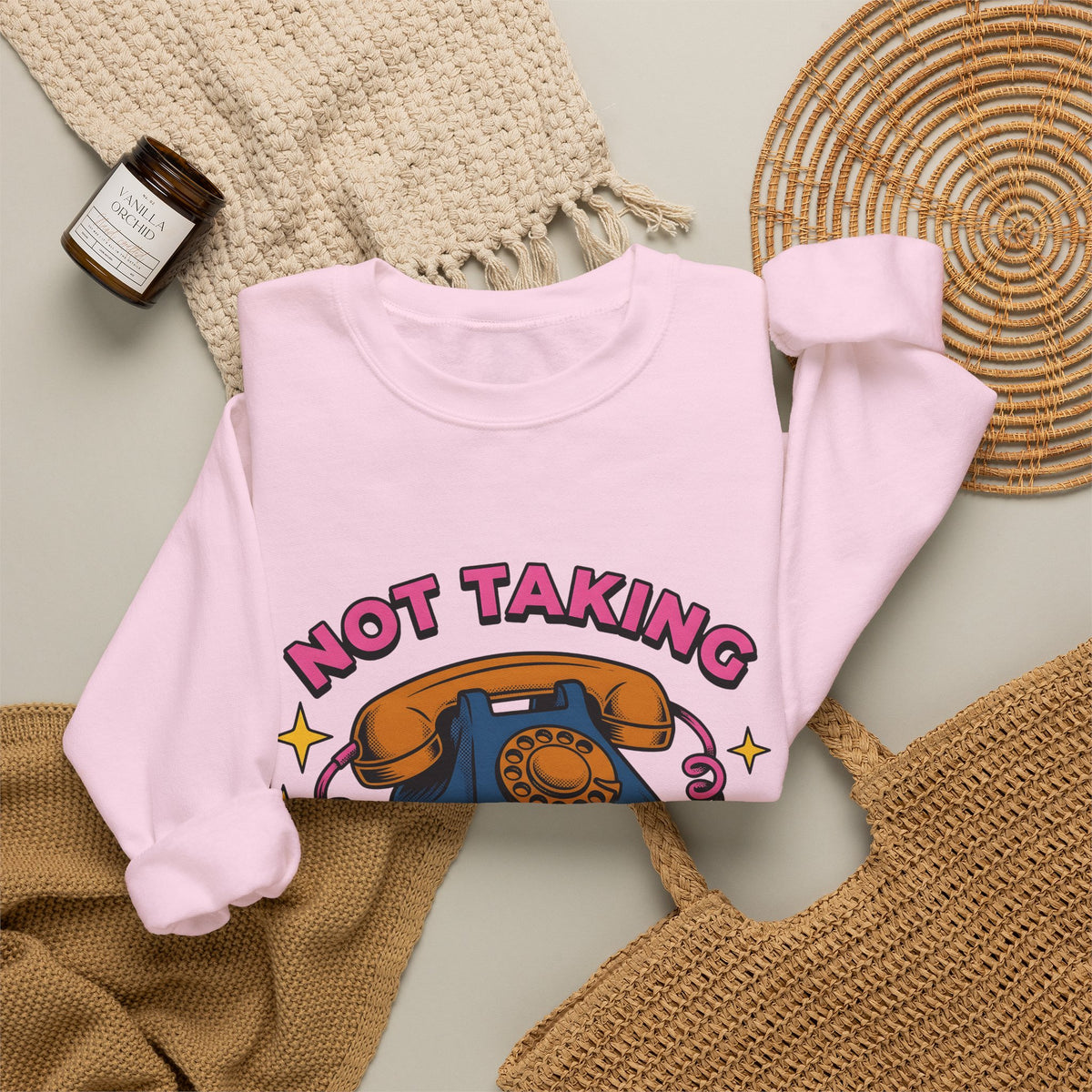 Vintage Rotary Phone Funny Jokes Gift Cartoon Old Phone Comedy Fan Humor Joke Classic Sweatshirt