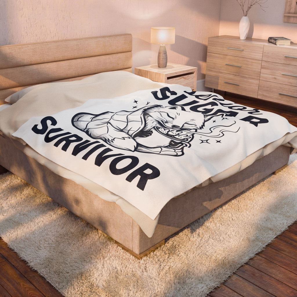 Fox Blanket Blanket Easter Animal Gift Women Hand Drawn Blanket Blanket Blanket Easter Fan Coffee Blanket Blanket Creature Graphic Vintage Marshmallow Bunny