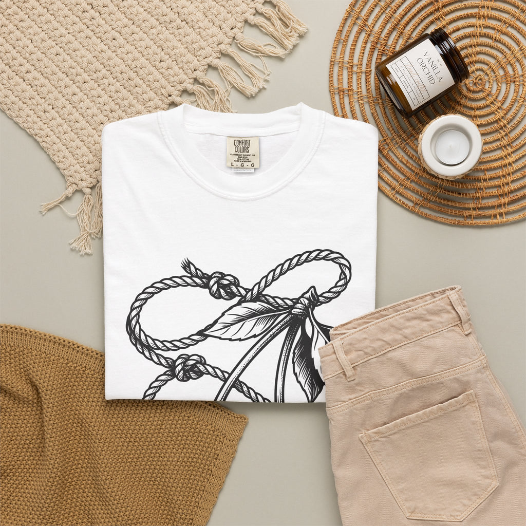 Cherry Vine T-Shirt Cowgirl Ranch Gift Women Retro T-Shirt Grapevine T-Shirt Rodeo Fan Vintage T-Shirt Farmhouse Graphic Sketch Foliage T-Shirt