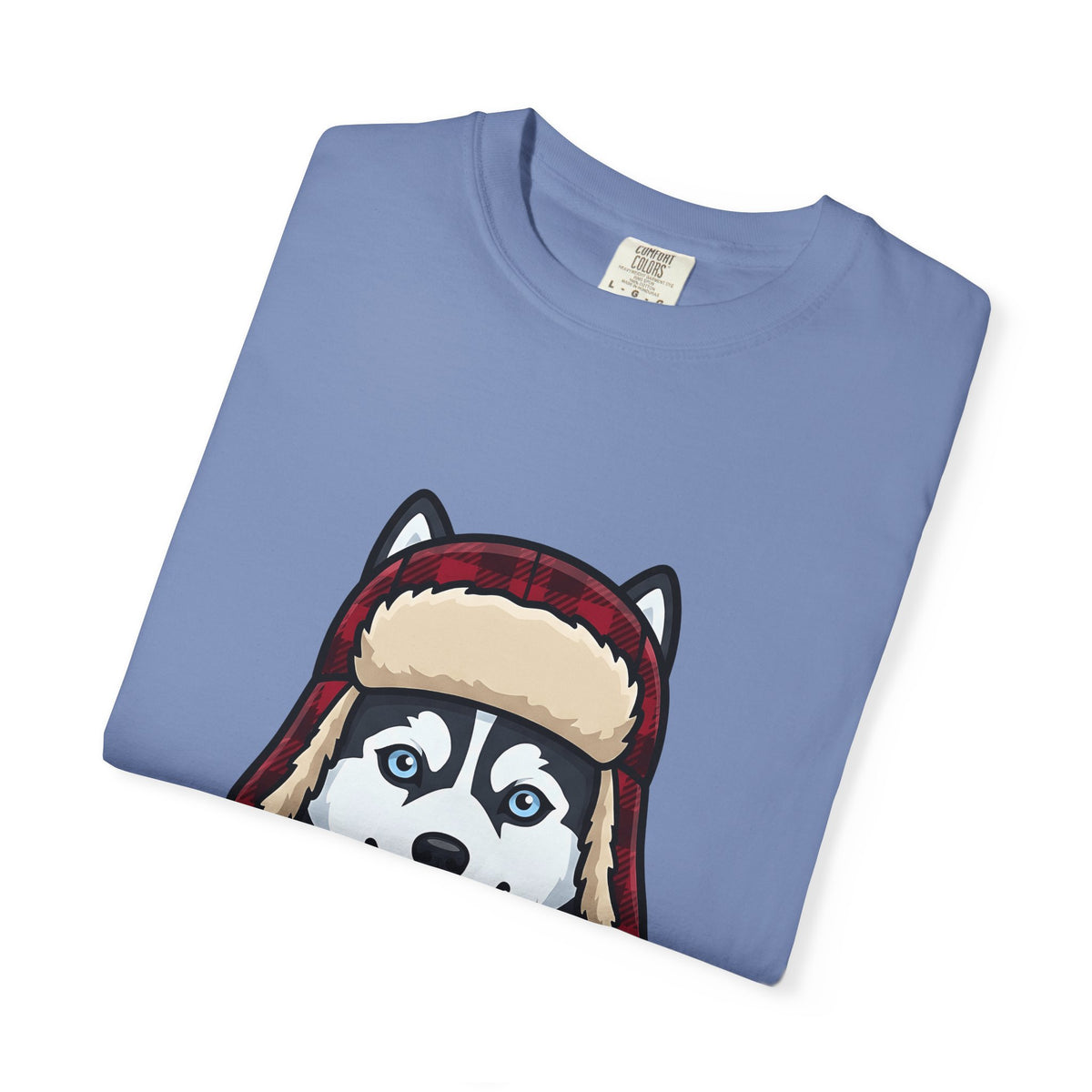 Husky Pup T-Shirt Dog Companion Gift Women Illustration T-Shirt Siberian Husky T-Shirt Dog Fan Husky Graphic T-Shirt Manga Winter Cap T-Shirt