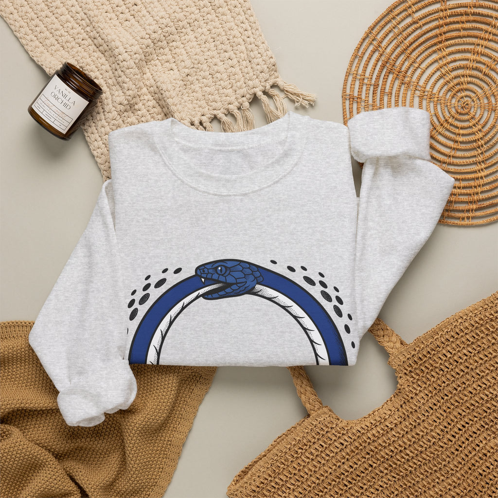 Ouroboros Snake Boho Chic Mystical Gift Bold Snake Bohemian Fan Occult Vintage Sweatshirt