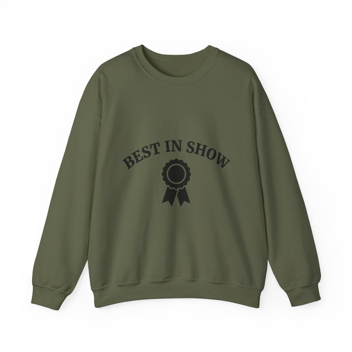 Award Ribbon Sweatshirt Dog Competition Gift Women Minimalist Sweatshirt Rosette Sweatshirt Dog Fan Simple Sweatshirt Championship Graphic Retro Badge Sweatshirt