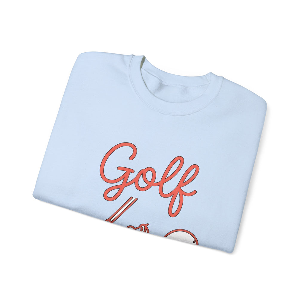 Golf Athlete Sweatshirt Golf Pastime Gift Women Simple Design Sweatshirt Golfer Sweatshirt Golfing Enthusiast Minimalist Sweatshirt Leisure Graphic Outline