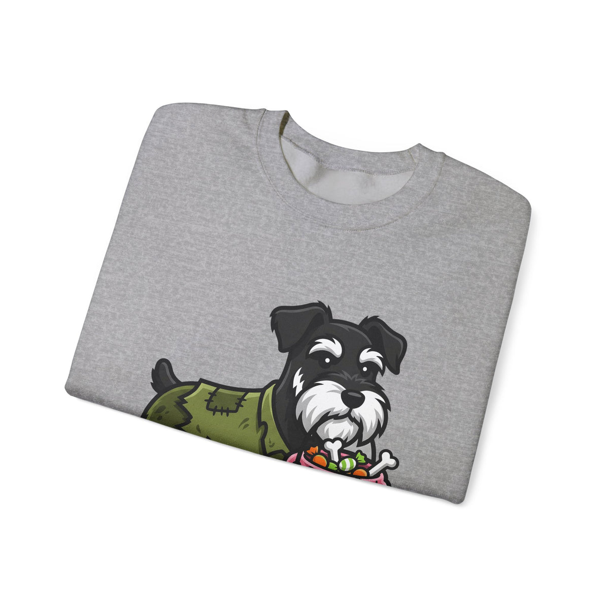 Schnauzer Pet Sweatshirt Halloween Animal Gift Women Animated Sweatshirt Dog Sweatshirt Horror Fan Cartoon Sweatshirt Creature Graphic Classic Candy Container