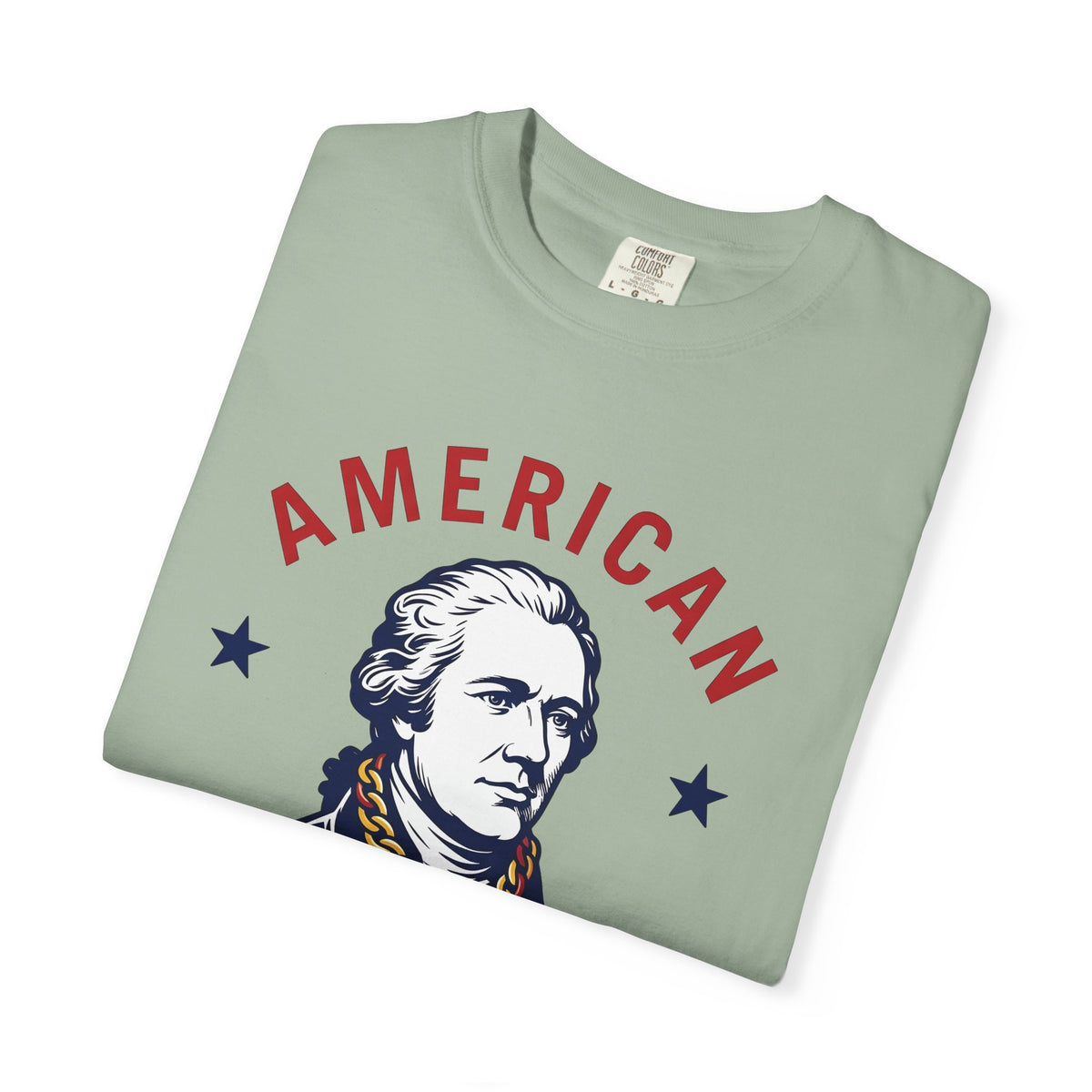 Founding Father Illustration T-Shirt America Heritage Gift Women Traditional T-Shirt Patriot T-Shirt American Fan Historical T-Shirt Heritage