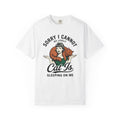 Feline Shoulder T-Shirt Cat Critter Gift Women Animated T-Shirt Cat T-Shirt Kitty Fan Cartoon T-Shirt Creature Graphic Nostalgic Vintage Clothing