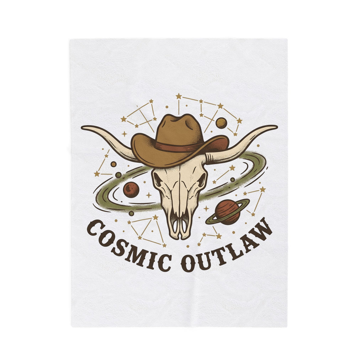 Longhorn Skull Hat Blanket Cowgirl Western Gift Women Vintage Blanket Skullcap Blanket Rodeo Fan Retro Blanket Design Retro Planets Blanket