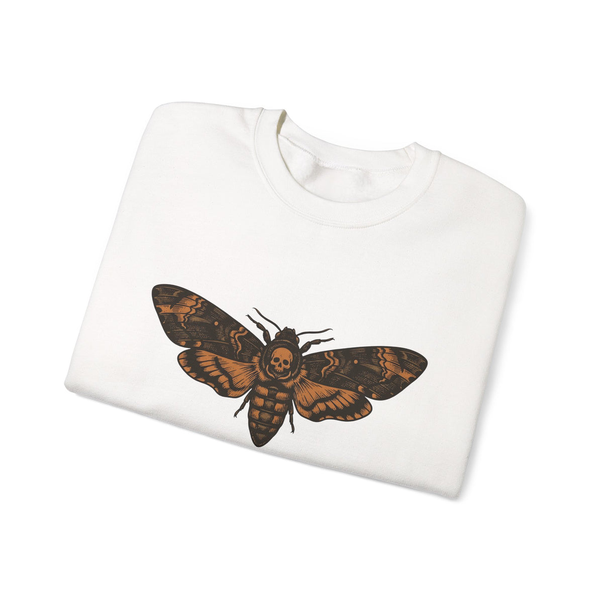 Skeleton Moth Sweatshirt Halloween Mysticism Gift Women Retro Sweatshirt Moth Sweatshirt Horror Fan Gothic Sweatshirt Occult Graphic Dark Magic Jar Sweatshirt
