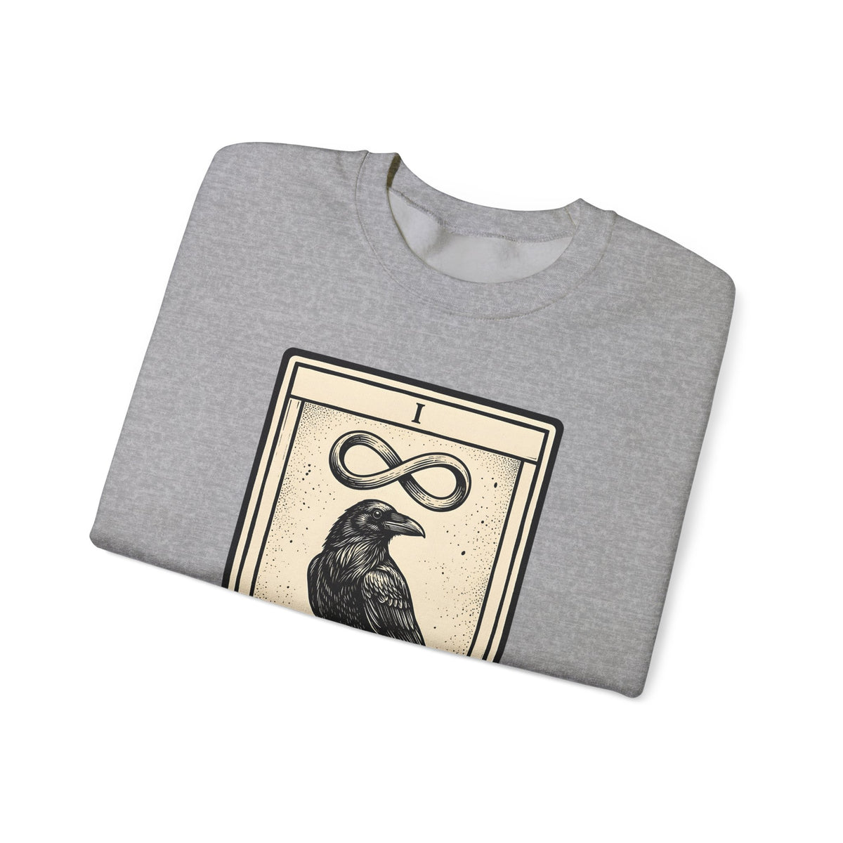 Raven Tarot Deck Sweatshirt Boho Chic Occult Gift Women Old School Sweatshirt Tarot Card Sweatshirt Bohemian Fan Vintage Sweatshirt Mystical Graphic Enchanted