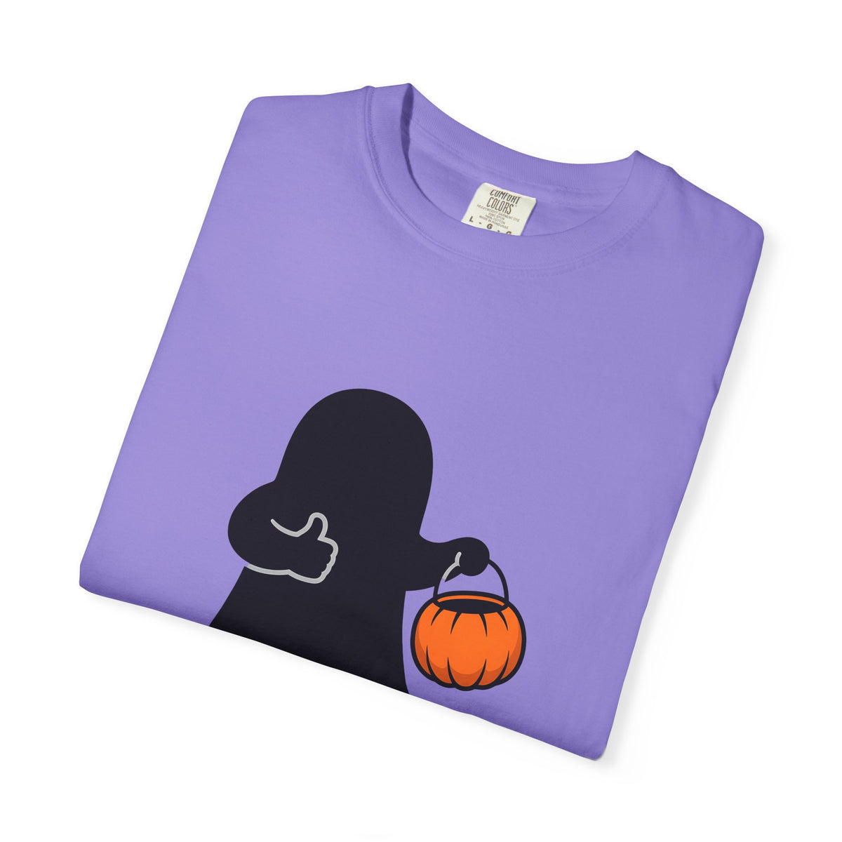 Ghost Halloween Satire Gift Specter Horror Fan Spooky Parody Plain Halloween T-Shirt
