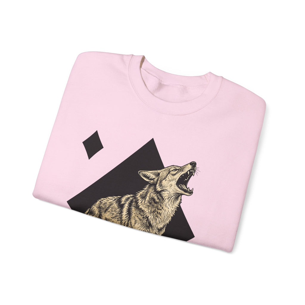 Howling Wolf Sweatshirt Wolf Pets Gift Women Sketch Sweatshirt Gray Wolf Sweatshirt Wolf Fan Canine Graphic Sweatshirt Hand Drawn Shape Sweatshirt